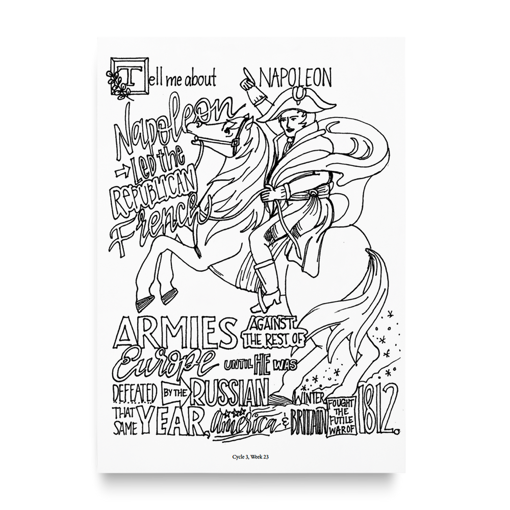 Coloring Pages–History Memory Work–Cycle 3 (PDF)