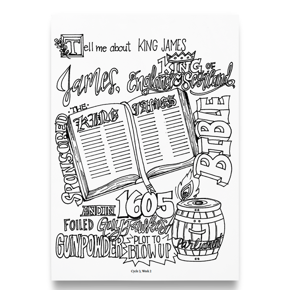 Coloring Pages–History Memory Work–Cycle 3 (PDF)