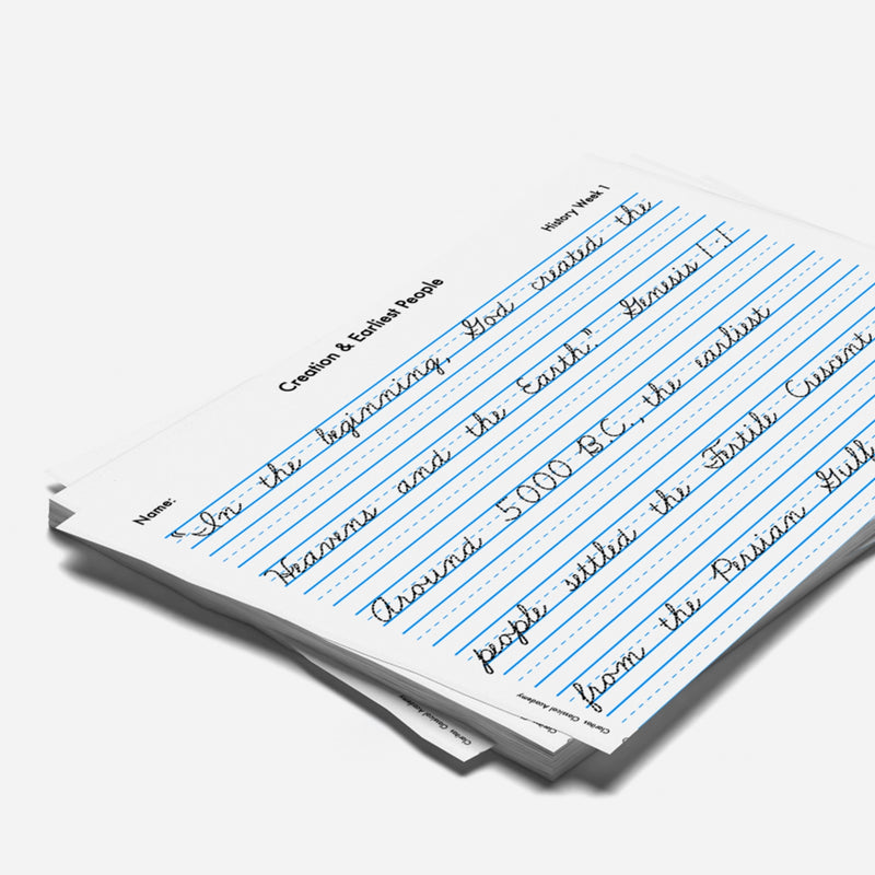 Cycle 1 Handwriting Sheets