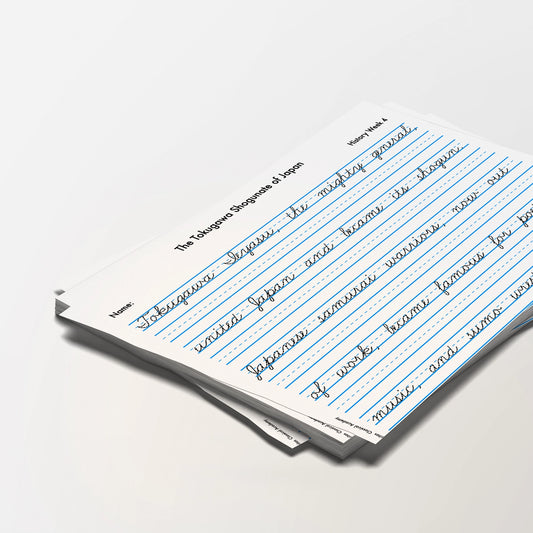 Cycle 3 Handwriting Sheets