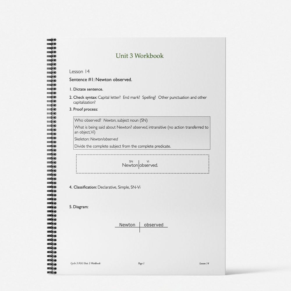 Cycle 3 FGG Workbook: Unit 3