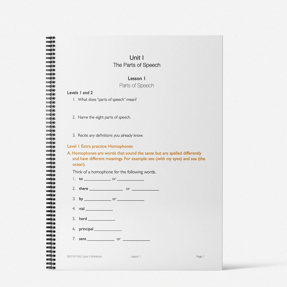 Cycle 3 FGG Workbook: Units 1 & 2