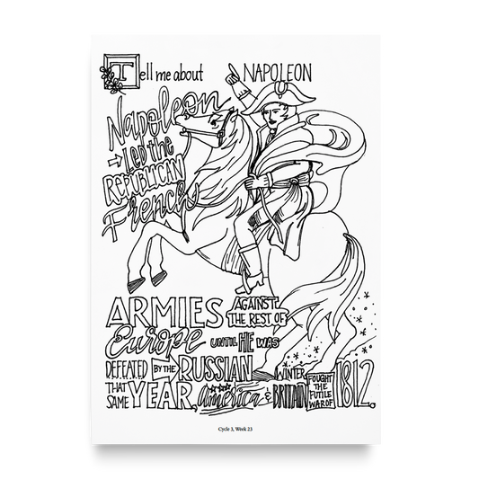 Coloring Pages–History Memory Work–Cycle 3 (PDF)