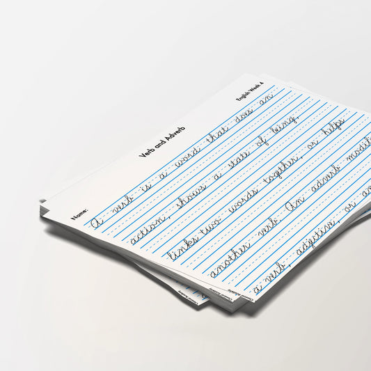 Cycle 4 Handwriting Sheets