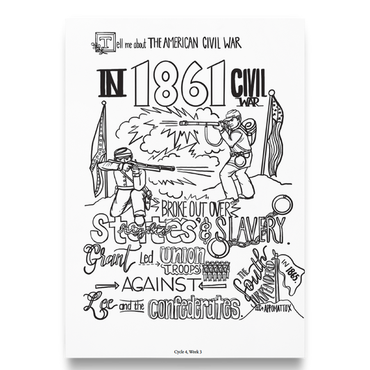 Coloring Pages–History Memory Work–Cycle 4 (PDF)