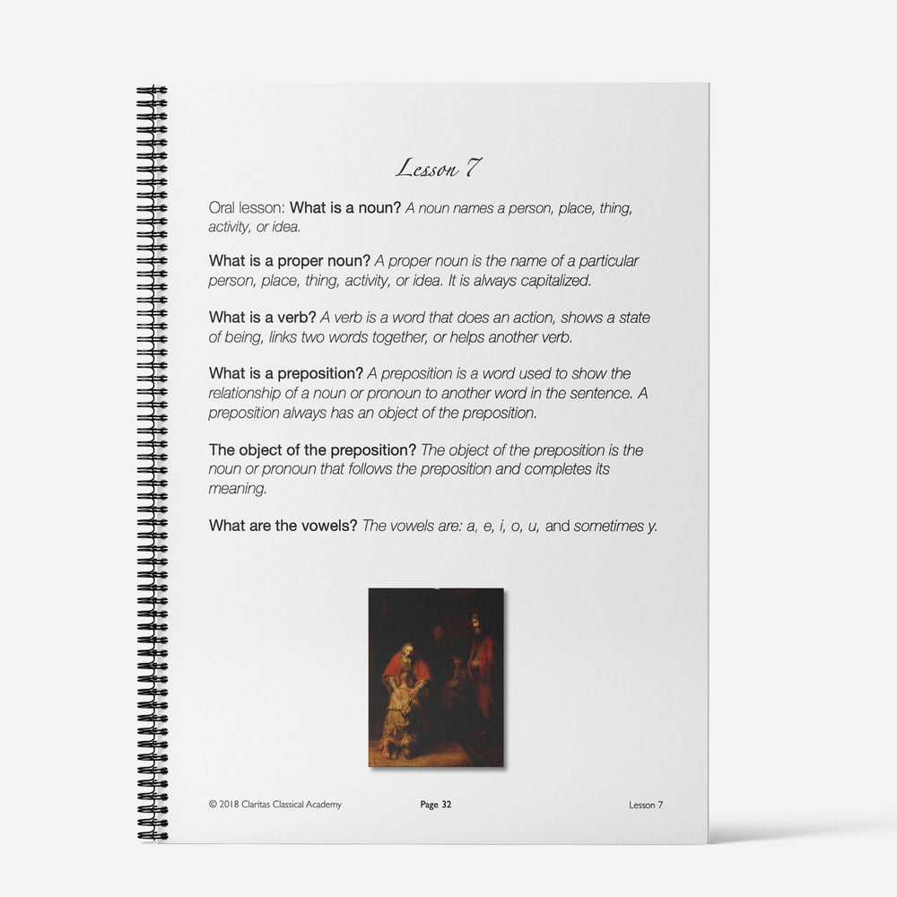 Fundamental Grammar for the Lower Grammar Stage: Level 2 Workbook