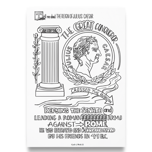 Coloring Pages–History Memory Work–Cycle 1(PDF)
