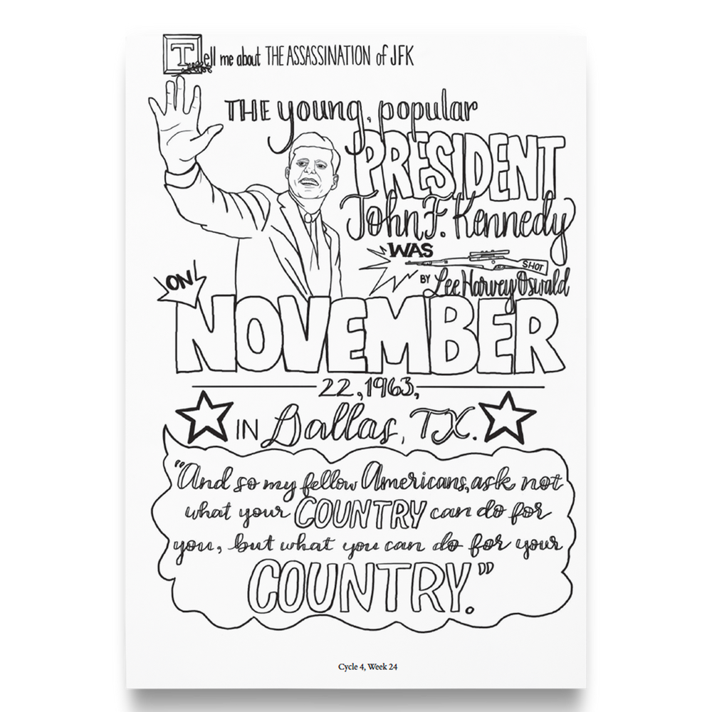 Coloring Pages–History Memory Work–Cycle 4 (PDF)