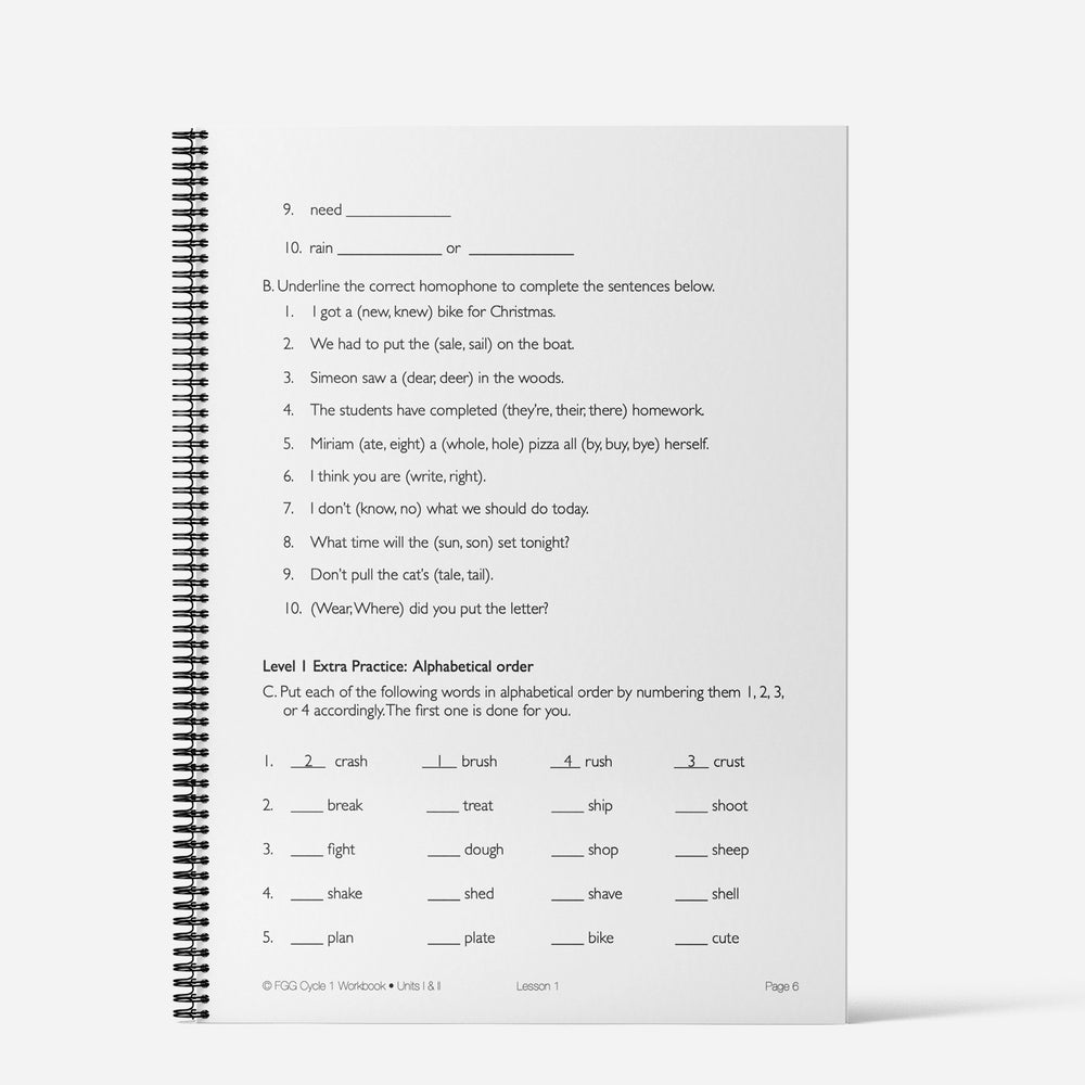 Cycle 4 FGG Workbook: Units 1 & 2