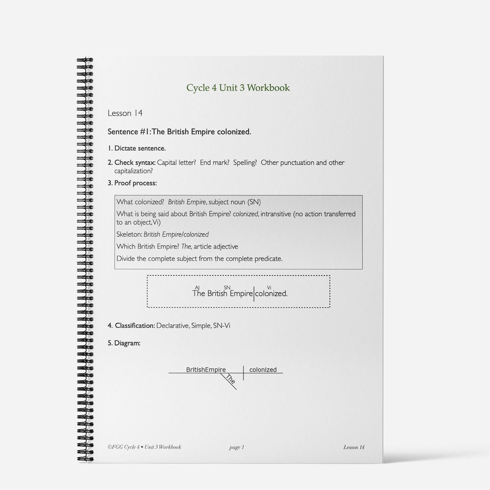 Cycle 4 FGG Workbook: Unit 3