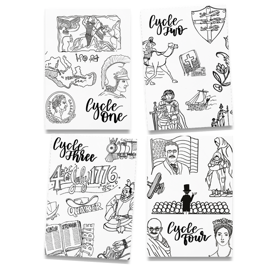 Coloring Pages–History Memory Work– Bundle (PDF)